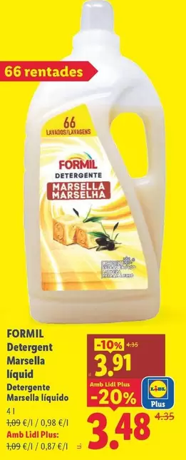 Formil - Detergente Marsella Líquido