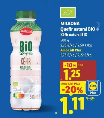 Milbona - Quefir Natural Bio