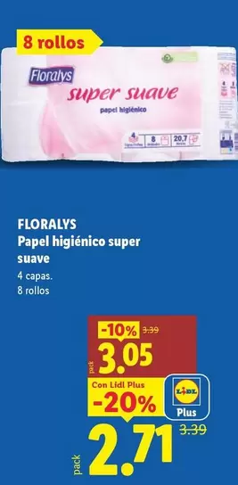 Floralys - Papel Higiénico Super Suave