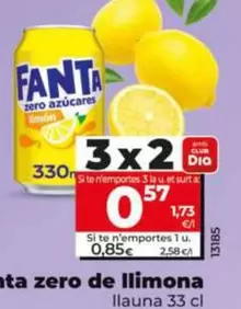 Fanta - Zero De Limón 