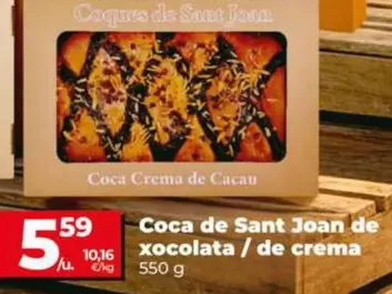 Coca De Sant Joan De Xocolata/De Crema