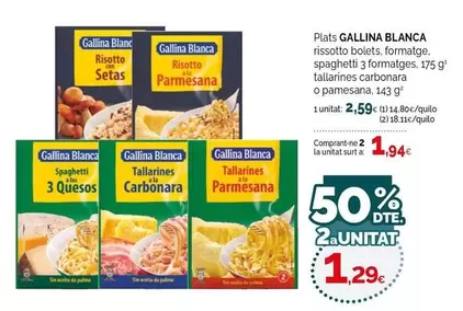 Gallina Blanca - Plats
