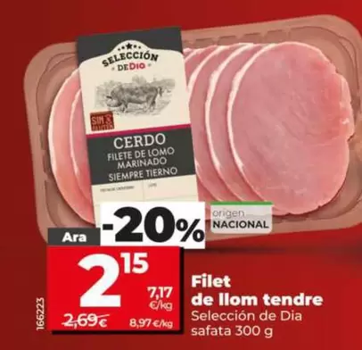Seleccion De Dia - Filete De Lomo Tierno 