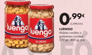 Luengo - Alubias Cocidas O Garbanzos Cocidos