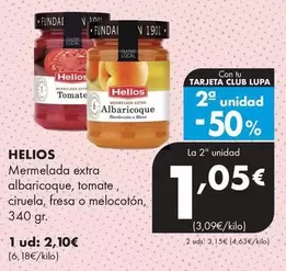 Helios - Mermelada Extra Albaricoque, Tomate, Ciruela, Fresa O Melocoton