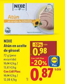Nixe - Atún En Aceite De Girasol