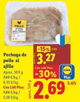 Pechuga De Pollo Al Ajillo