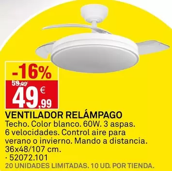 Ventilador Relámpago