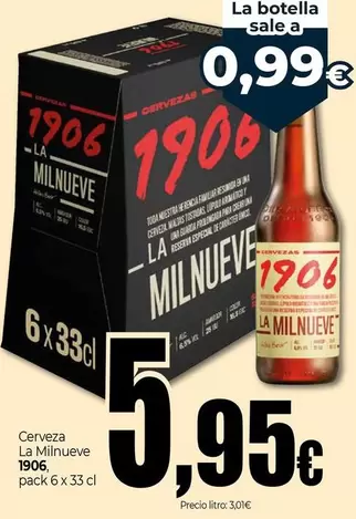 1906 - Cerveza La Milnueve