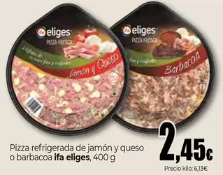 Ifa Eliges - Pizza Refrigerada De Jamon Y Queso O Barbacoa