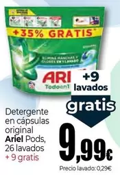 Ariel - Detergente En Capsulas Original Pods