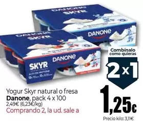 Danone - Yogur Skyr Natural O Fresa