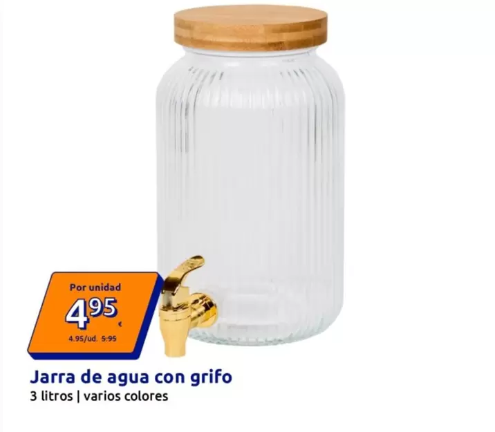 Jarra De Agua Con Grifo