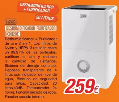 Black & Decker - Deshumidificador