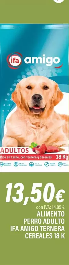 Ifa Amigo - Alimento Perro Adulto Ternera Cereales