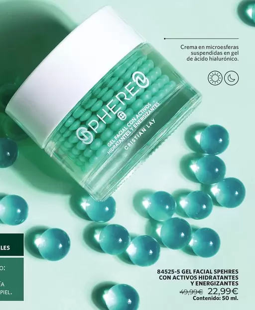 Cristian Lay - Gel Facial Spheres Con Activos Hidratantes Y Energizantes