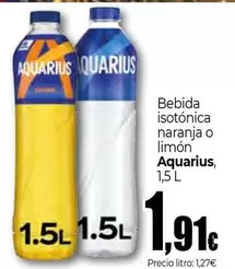 Aquarius - Bebida Isotónica Naranja O Limón