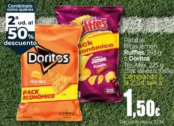 Ruffles/ Doritos - Patatas Fritas Jamon