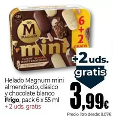 Frigo - Helado Magnum Mini Almendrado, Clasico Y Chocolate Blanco