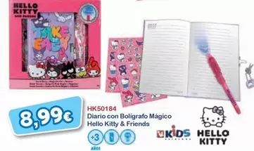 Kids - Diario Con Boligrafo Mágico Hello Kitty & Friends