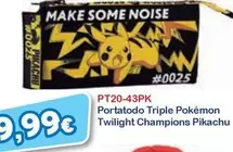 Portatodo Triple Pokemon Twilight Champions Pikachu