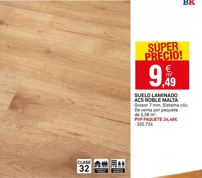 Suelo Laminado ASC Roble Malta
