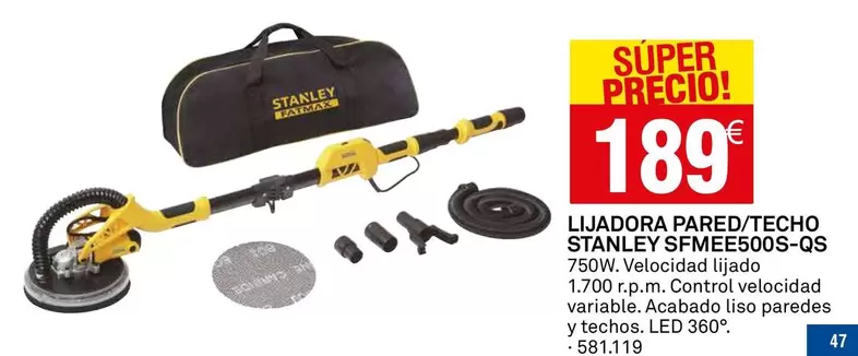 Stanley - Lijadora Pared/Techo