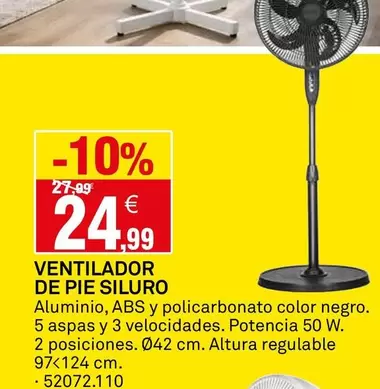 ABS - Ventilador De Pie Siluro