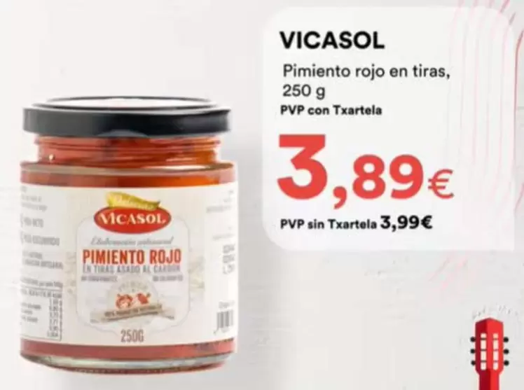 Vicasol - Pimiento Rojo En Tiras