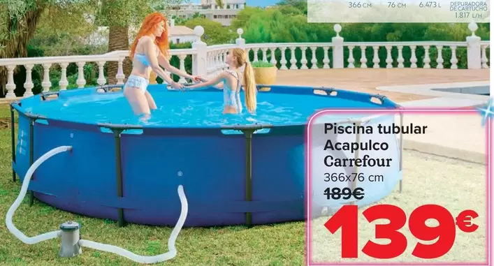 Carrefour - Piscina Tubular Acapulco 