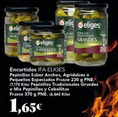 Ifa Eliges - Encurtidos Pepinillos Sabor Anchoa