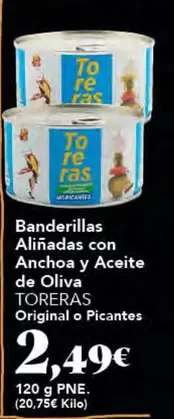 Banderillas Aliñadas Con Anchoa Y Aceite De Oliva
