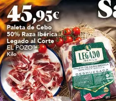 legado - Paleta De Cebo 50% Raza Iberica Legado Al Corte