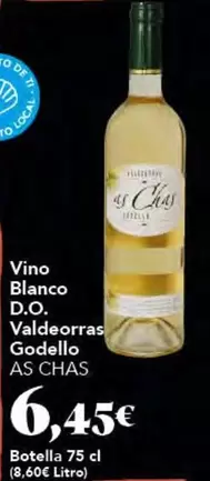As Chas - Vino Blanco D.o. Valdeorras Godello