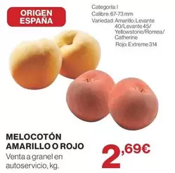 origen - Melocoton Amarillo O Rojo