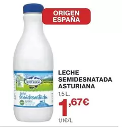 La Asturiana - Leche Semidesnatada