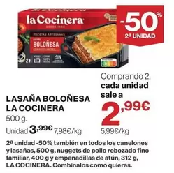 La Cocinera - Lasana Bolonesa