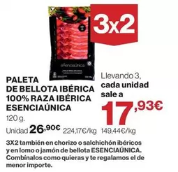 ESENCIA ÚNICA COVAP - Paleta De Bellota Ibérica 100% Raza Ibérica