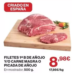 Filetes De Añojo Y/o Carne Magra O Picada De Añojo
