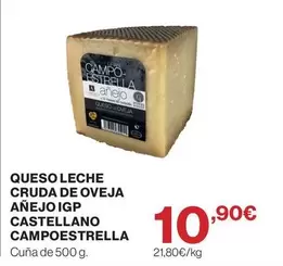 Estrella - Queso Leche Cruda De Oveja Añejo Igp Castellano
