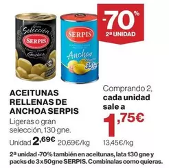 Serpis - Aceitunas Rellenas De Anchoa