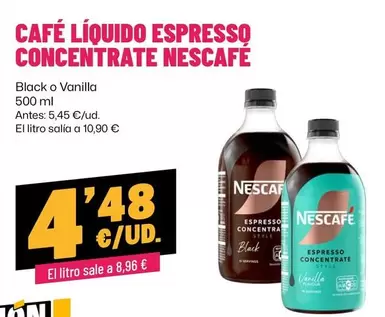Nescafé - Cafe Liquido Espresso Concentrate
