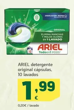 Ariel - Detergente Original Capsulas 10 Lavados