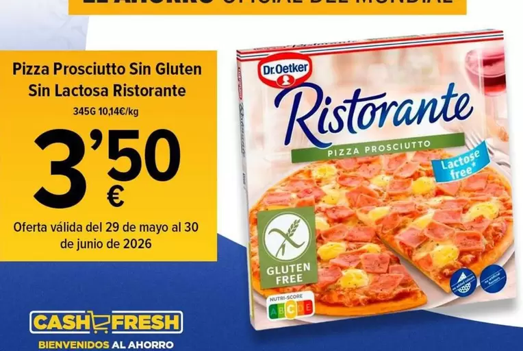 Ristorante - Pizza Prosciutto Sin Gluten Sin Lactosa