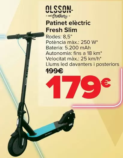 Olsson & Brothers - Patinete Electrico Fresh Slim