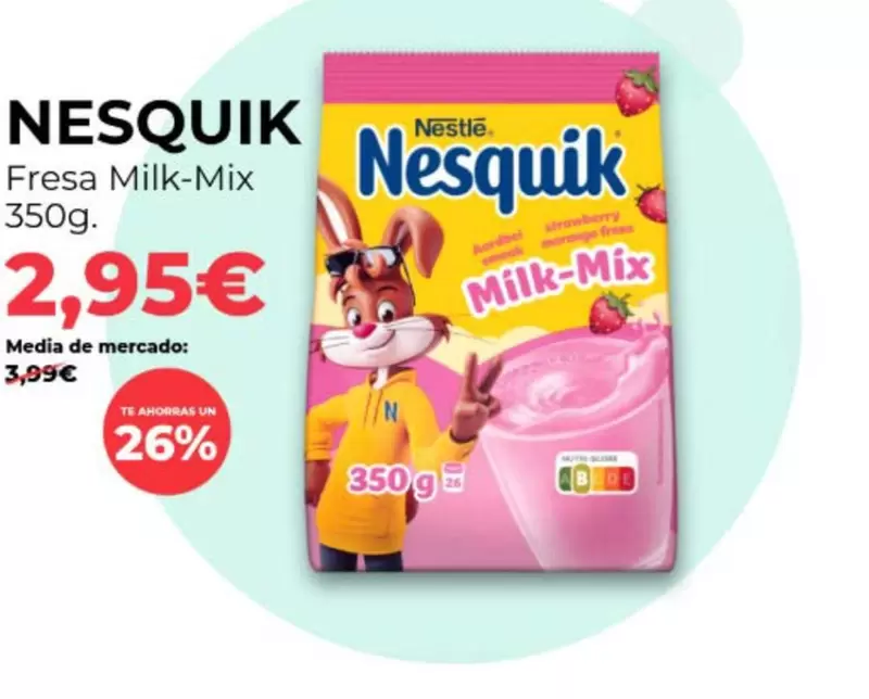 Nestlé - Nesquik Fresa Milk-Mix
