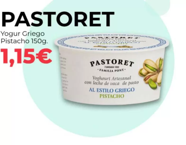 Pastoret - Yogur Griego Pistacho