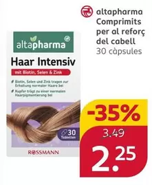Altapharma - Comprimits Per Al Reforç Del Cabell