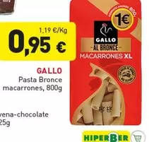 Gallo - Pasta Bronce Macarrones