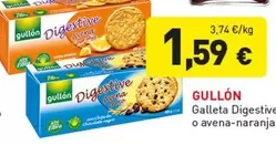 Gullón - Galleta Digestive O Avena-Naranja